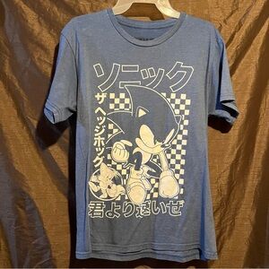 Blue Graphic Tee with Iconic Character